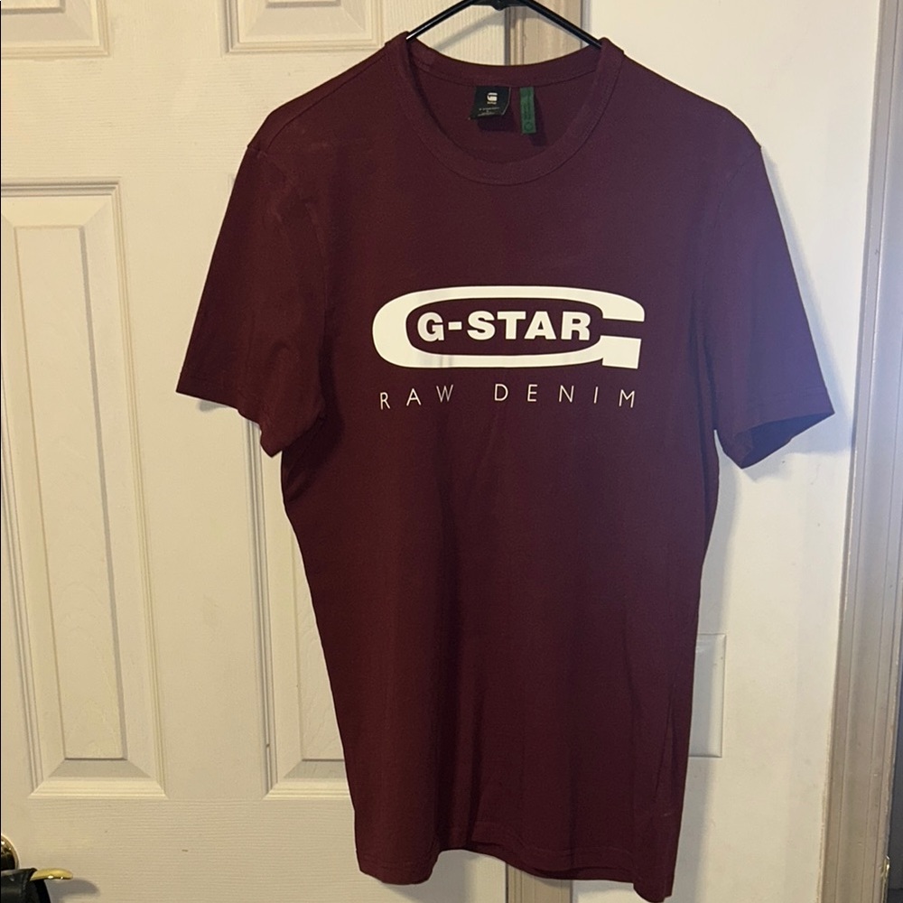 G-Star Raw Denim Men's Maroon T-Shirt